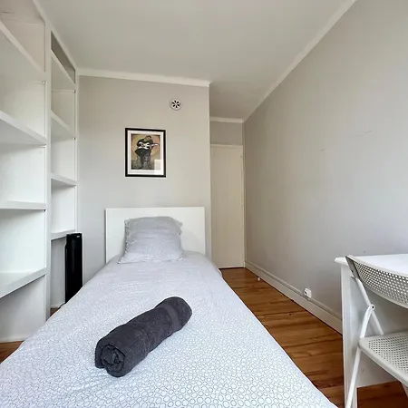 Paisible T3 Proche Metro, Wi-fi & Terrasse Privee Apartamento *
